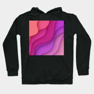 depth texture waves contours Hoodie